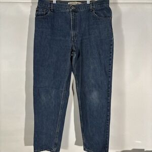 Levis 550 Jeans Womens Size 18M Classic Relaxed Tapered Blue Blank Red Tab Vtg